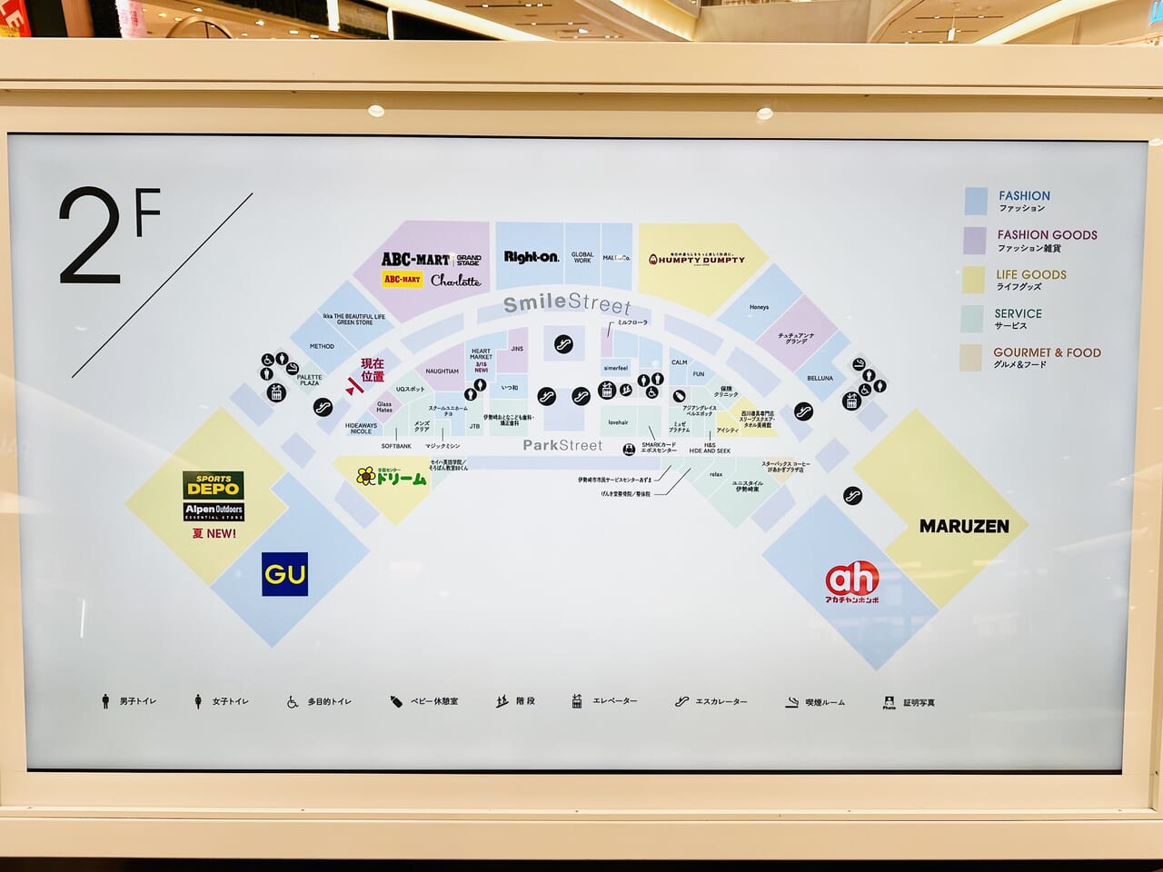 スマーク伊勢崎2階フロアマップ