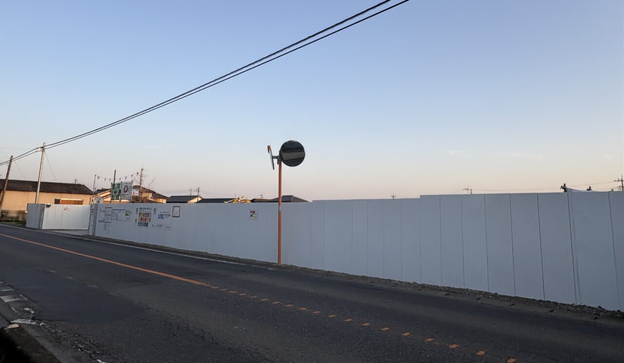 2026年3月1日クスリのアオキ国定1丁目工事現場周辺