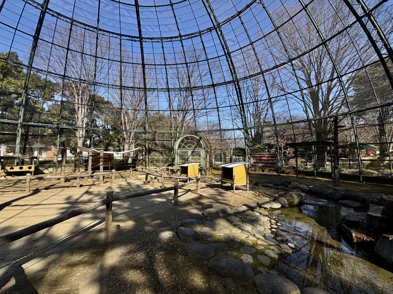 2026年3月17日華蔵寺公園バードドーム中の様子