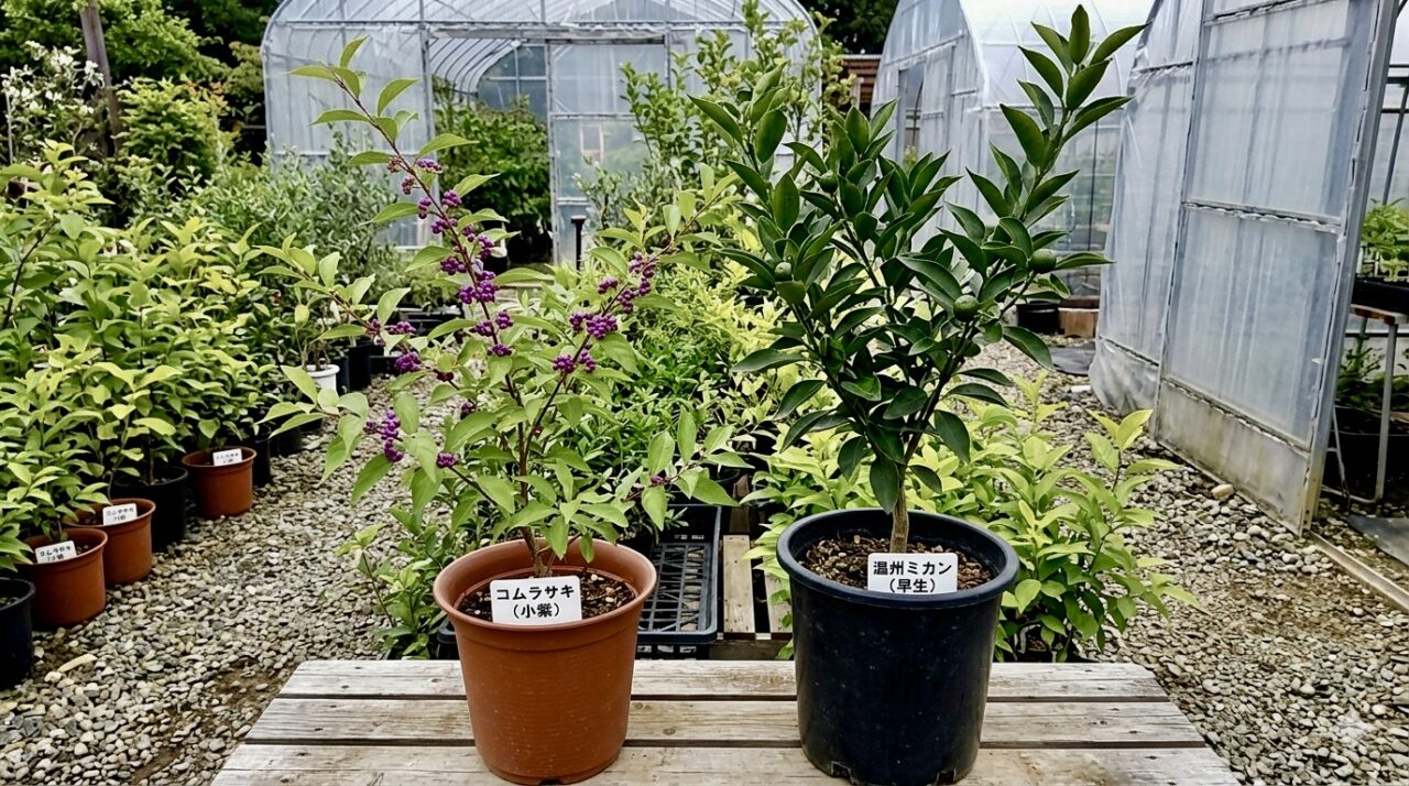 2026年4月28日コムラサキ・温州ミカンの苗木