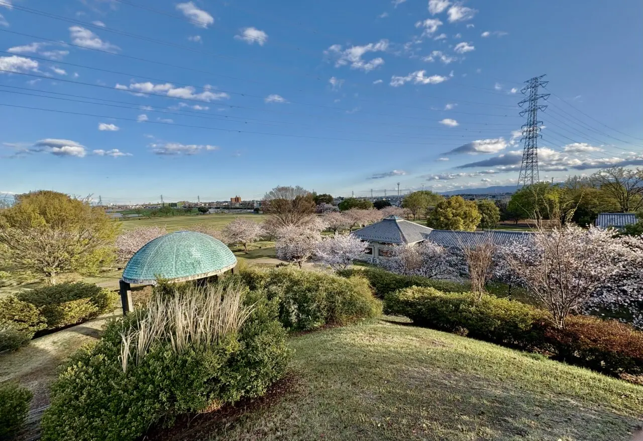 2026年4月3日境ふれあいパーク展望台から南側