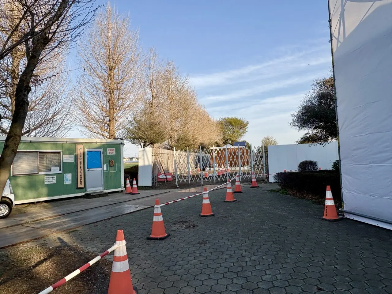 2026年4月6日せせらぎパーク工事風景