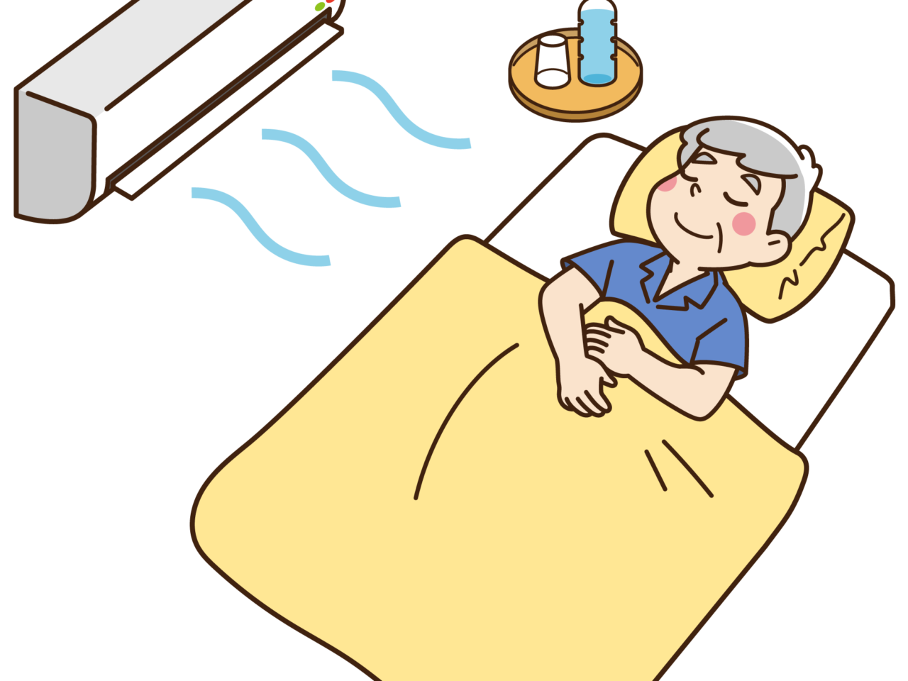 2026年5月30日エアコンの部屋のおじいさん