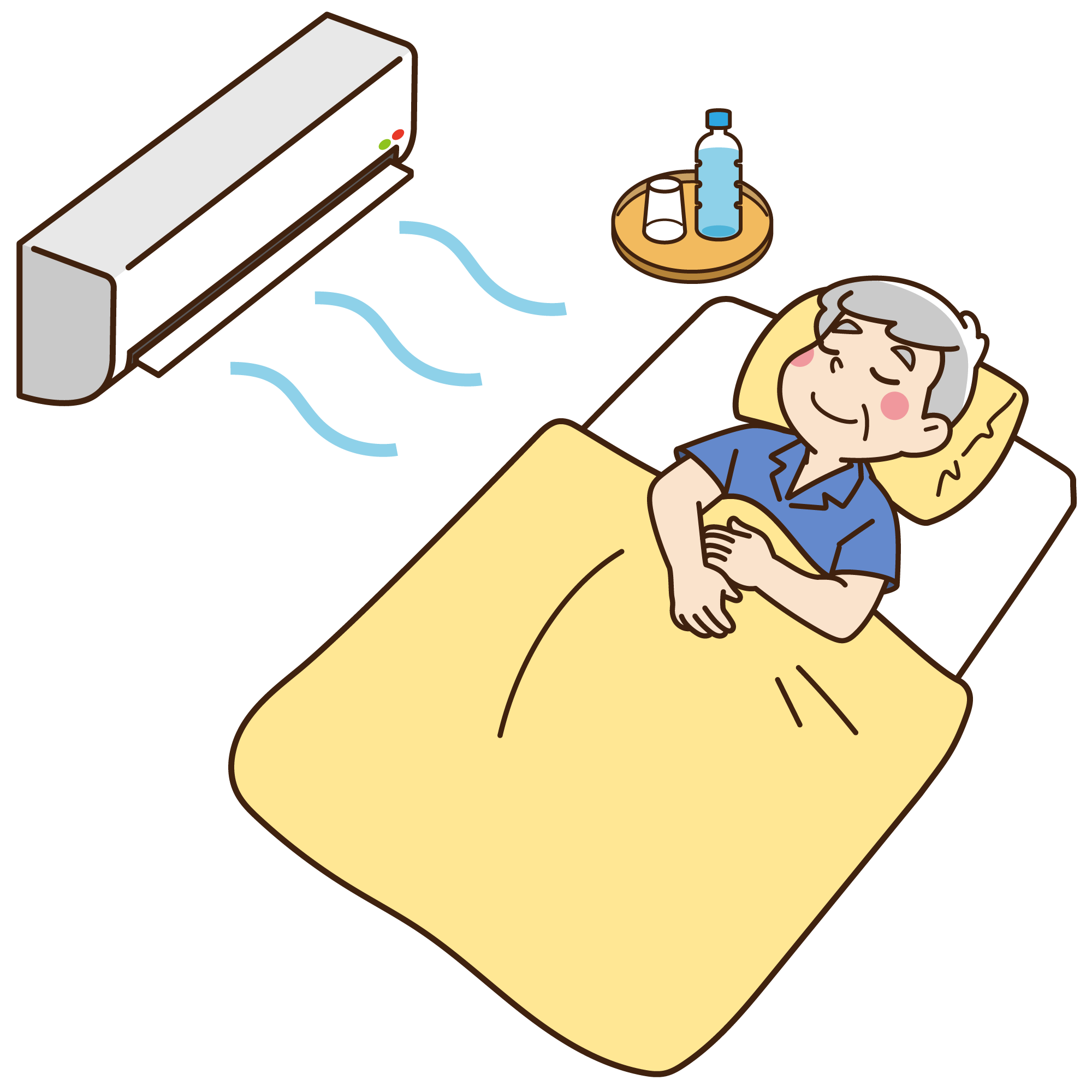 2026年5月30日エアコンの部屋のおじいさん