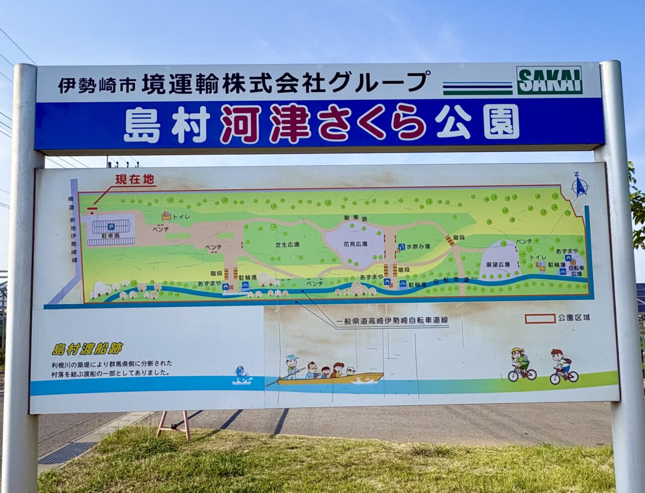 2026年5月21日島村河津さくら公園看板