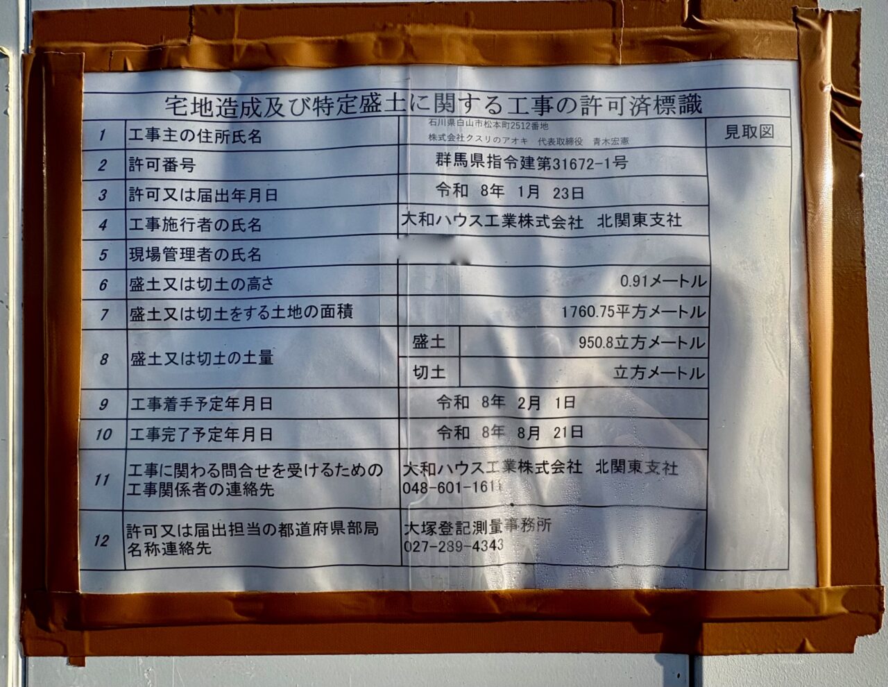 2026年6月2日クスリのアオキ国定店看板