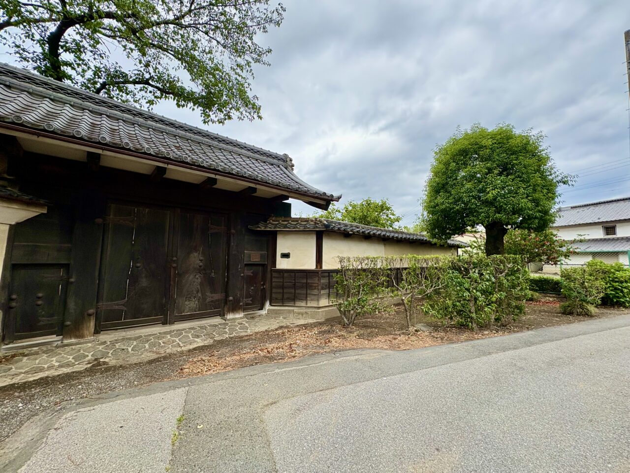 2026年6月6日旧森村家住宅表門から東