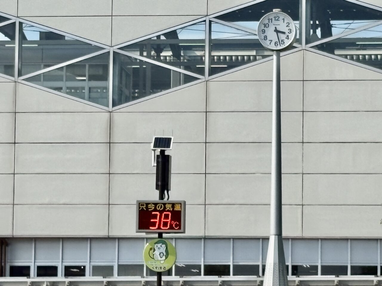 2026年7月21日伊勢崎駅南口駅前温度計