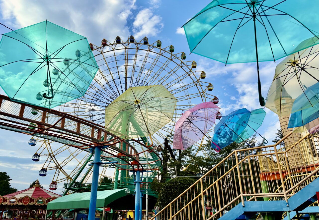 2026年8月1日華蔵寺遊園地観覧車とアンブレラスカイ