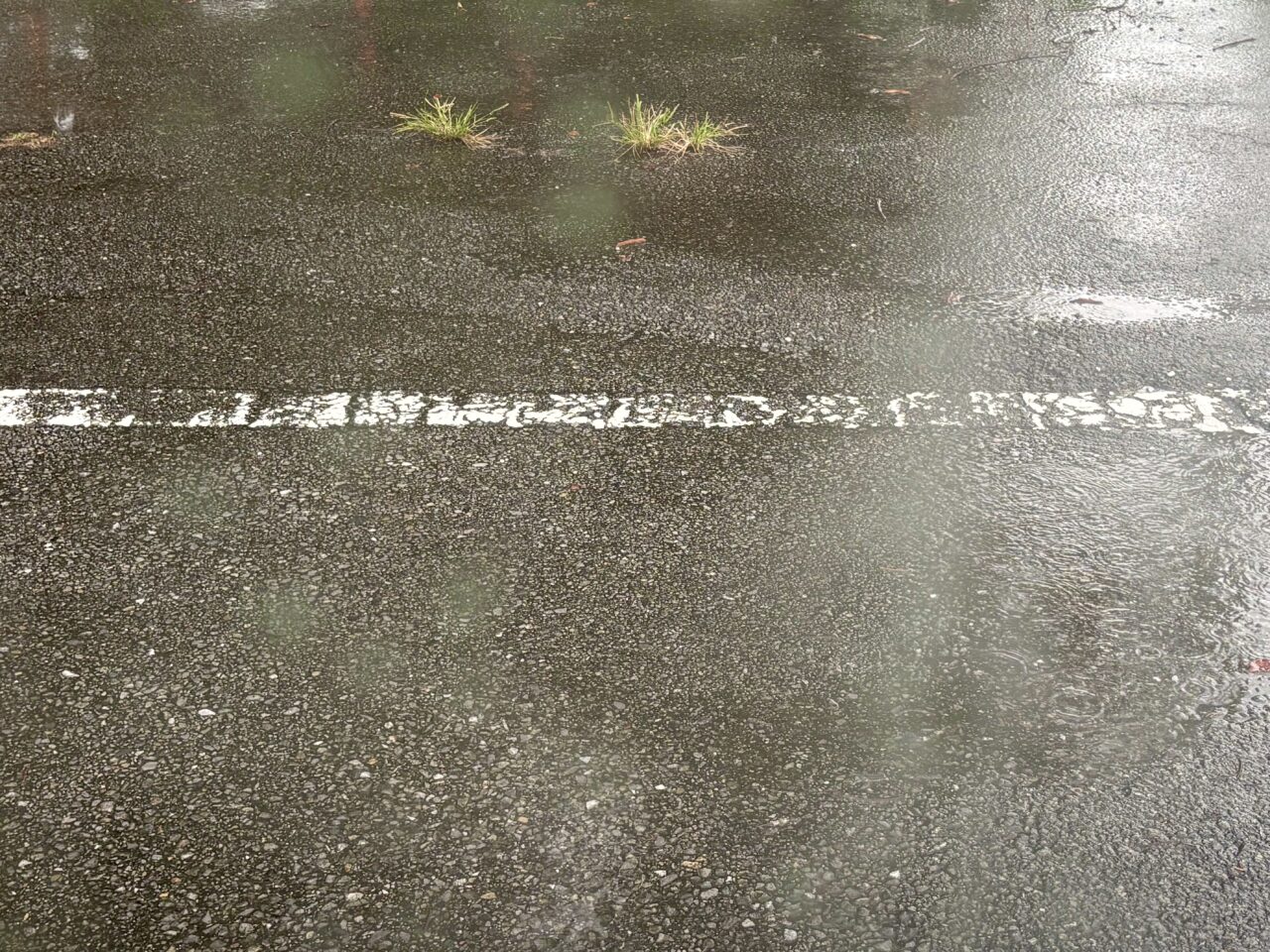 2026年9月6日雨の日の駐車場