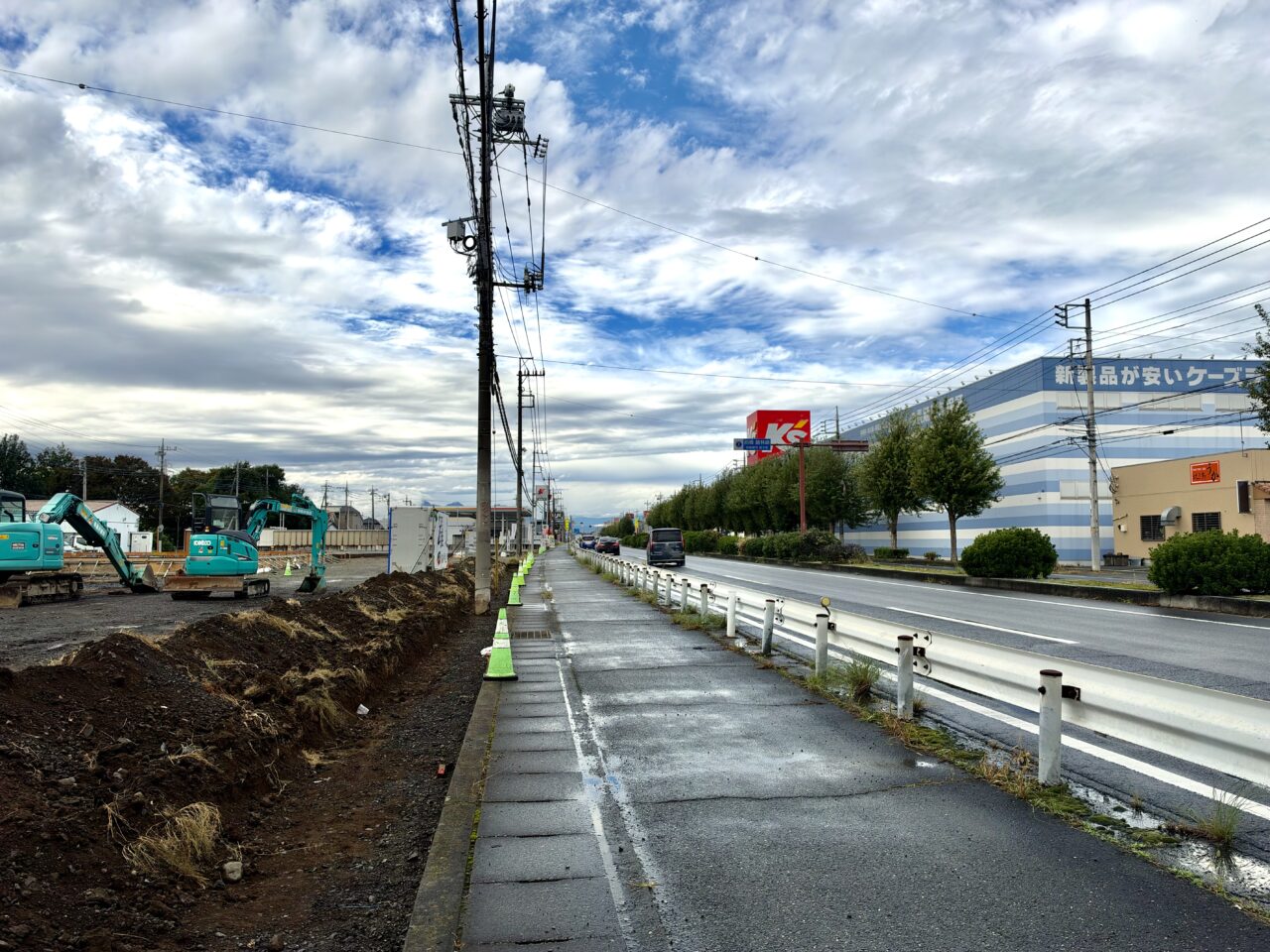 2026年10月25日はま寿司新店新築現場駒形バイパス側
