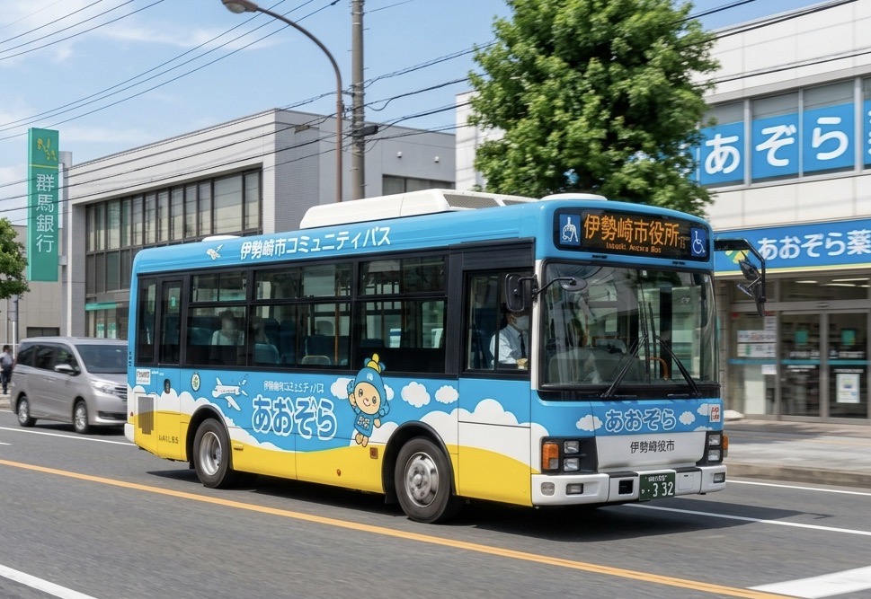 2026年10月2日いせさきしコミュニティバスあおぞらイメージ